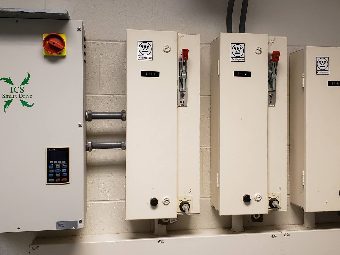 Air handler starters and variable frequency drives