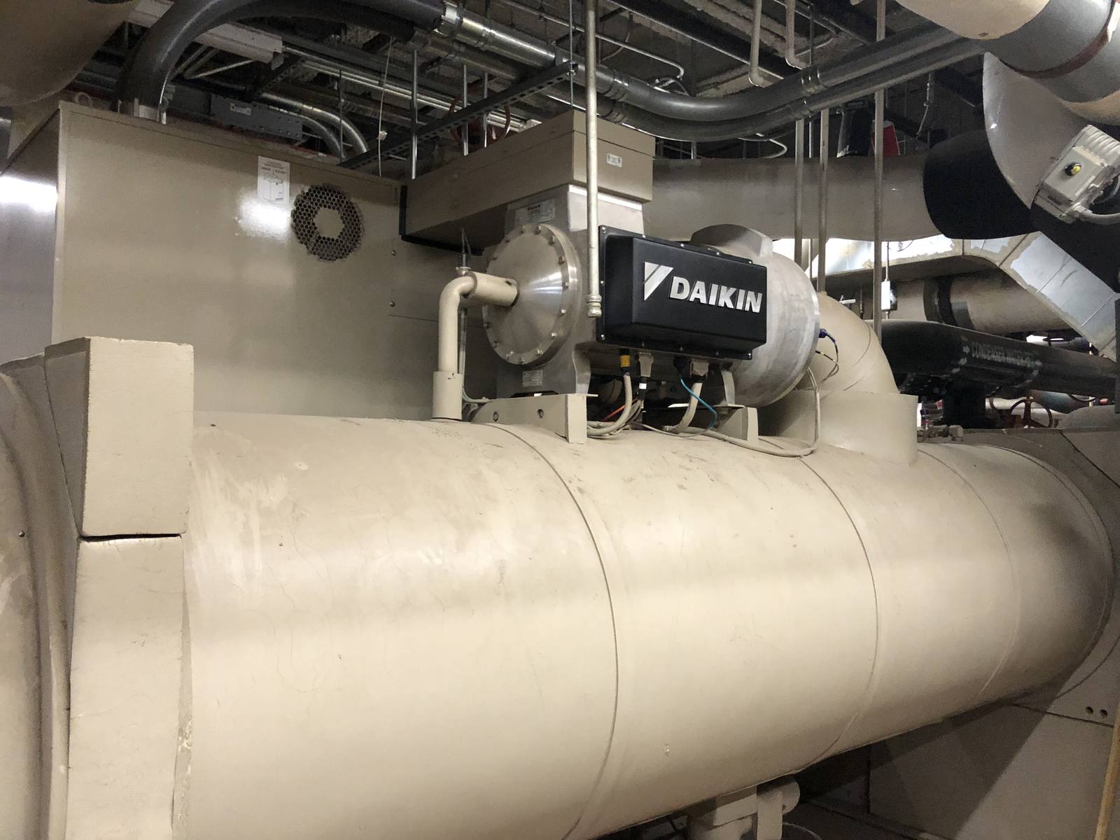 Large chiller serving the main hospital at the Asheville VA Medical Center