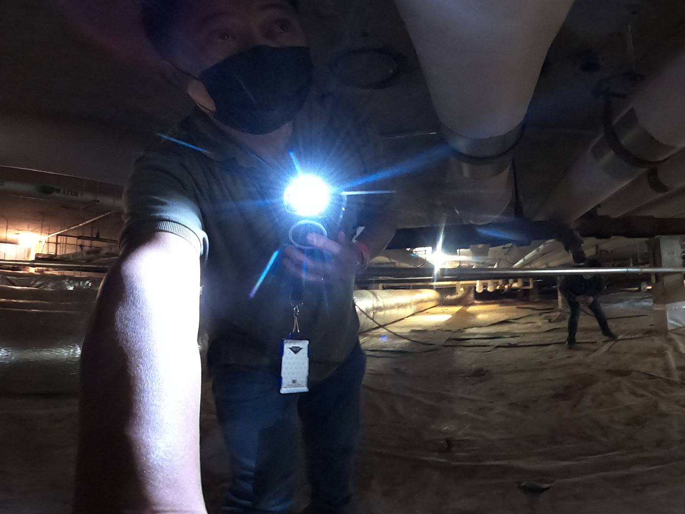 Field verification in the hospital crawlspace