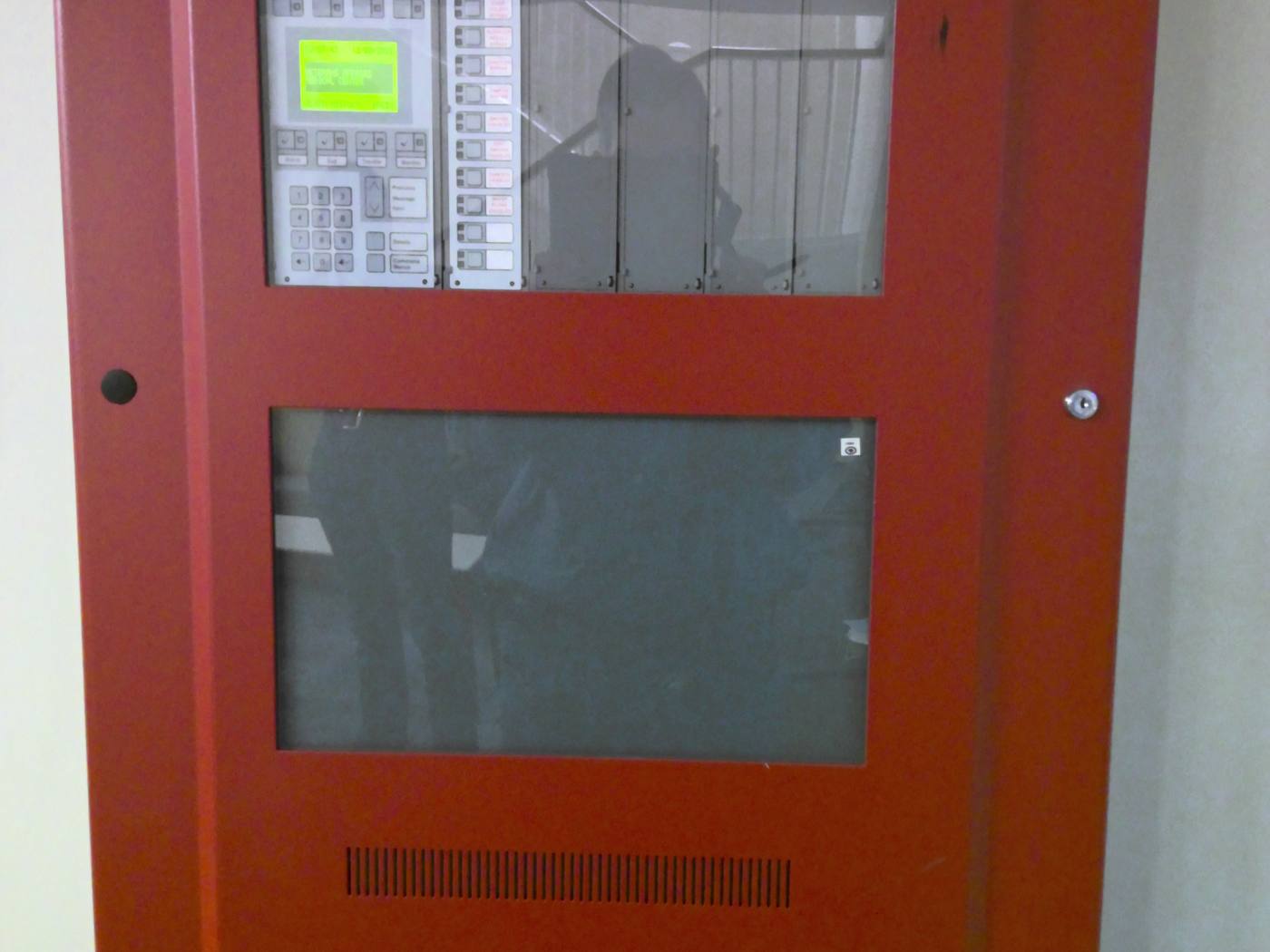 Fire alarm control panel upgraded to an addressable system